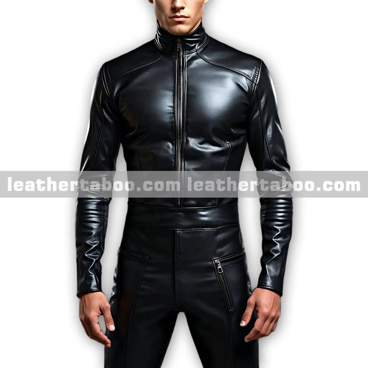 Men-s-Black-Sheepskin-Leather-Jumpsuit-with-Long-Sleeves-and-Slim-Fit-Modern-Design leather taboo