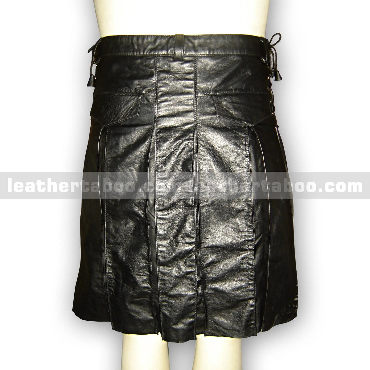 Men's Premium Sheepskin Leather Kilt Skirt – Modern Utility-Inspired Design - Leather taboo