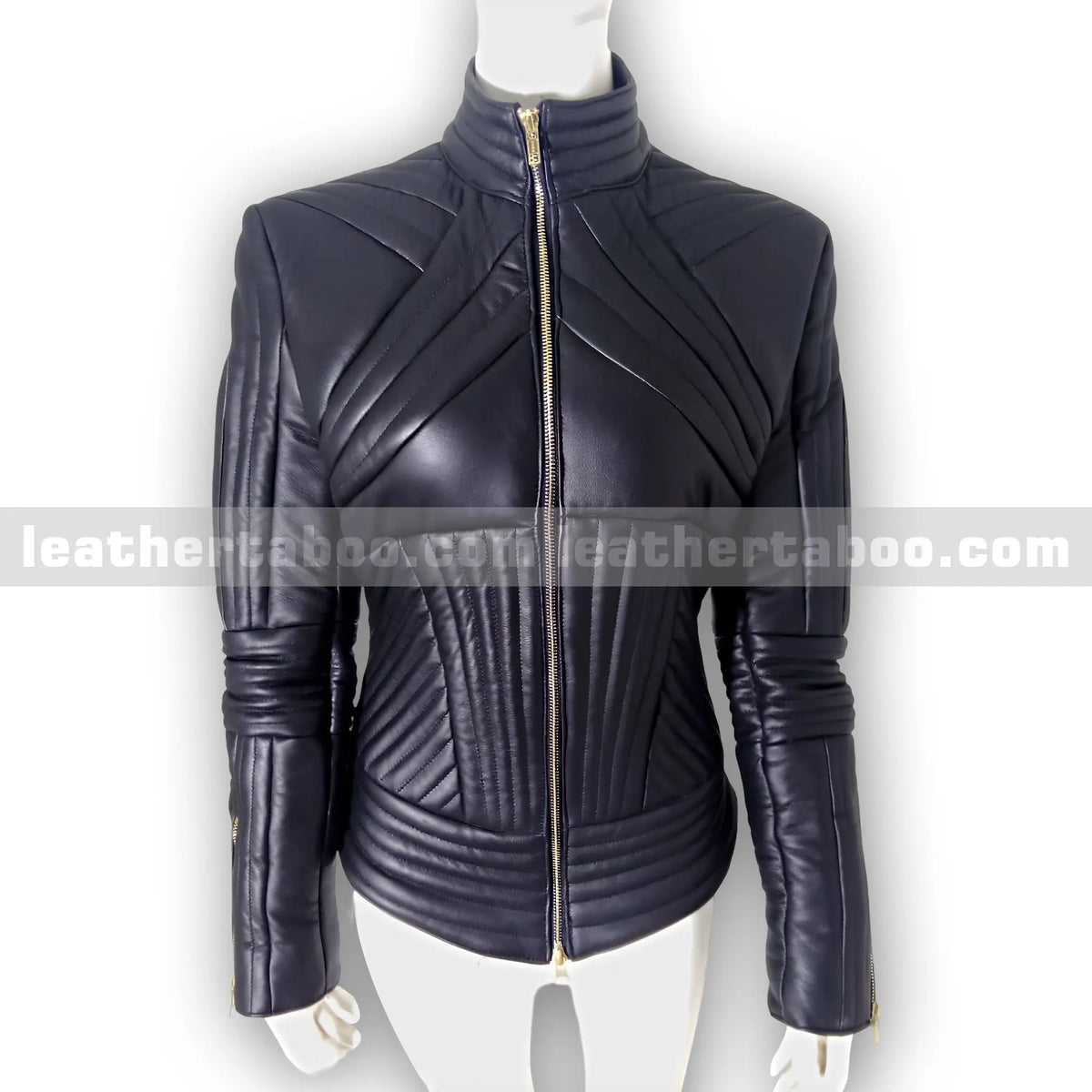 Women's Premium Sheepskin Leather Jacket, front view