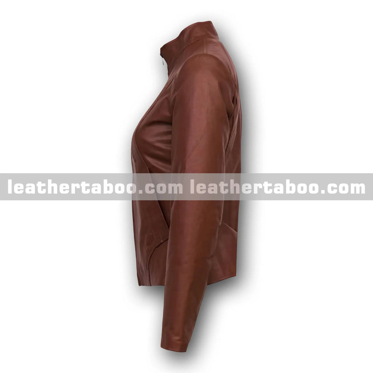 Premium Women’s Sheepskin Leather Jacket, front view 4