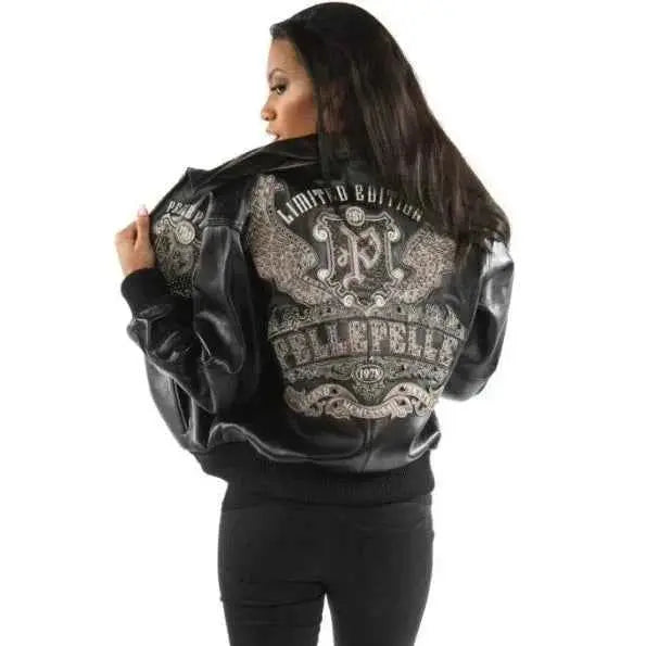 Women's Legend Black Leather Jacket, front view