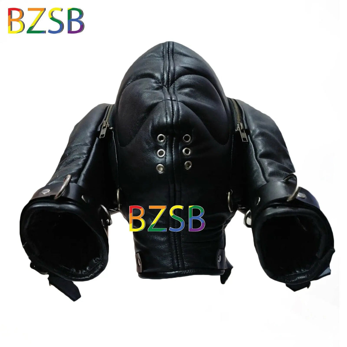 Real Pure Sheep Leather BDSM Face hood fetish Slave extreme Bondage Leather with