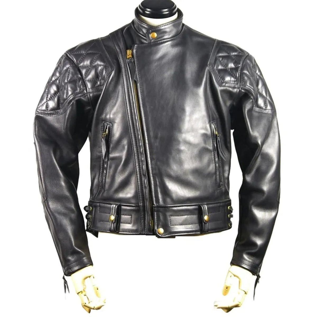 Premium Genuine Cowhide Leather Padded Jacket