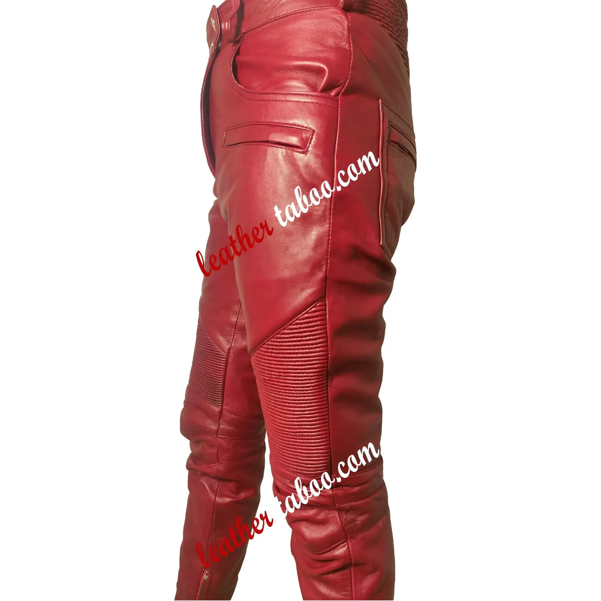 Men’s Genuine Lambskin Hot Style Pants Real Leather Night Club - Leather taboo