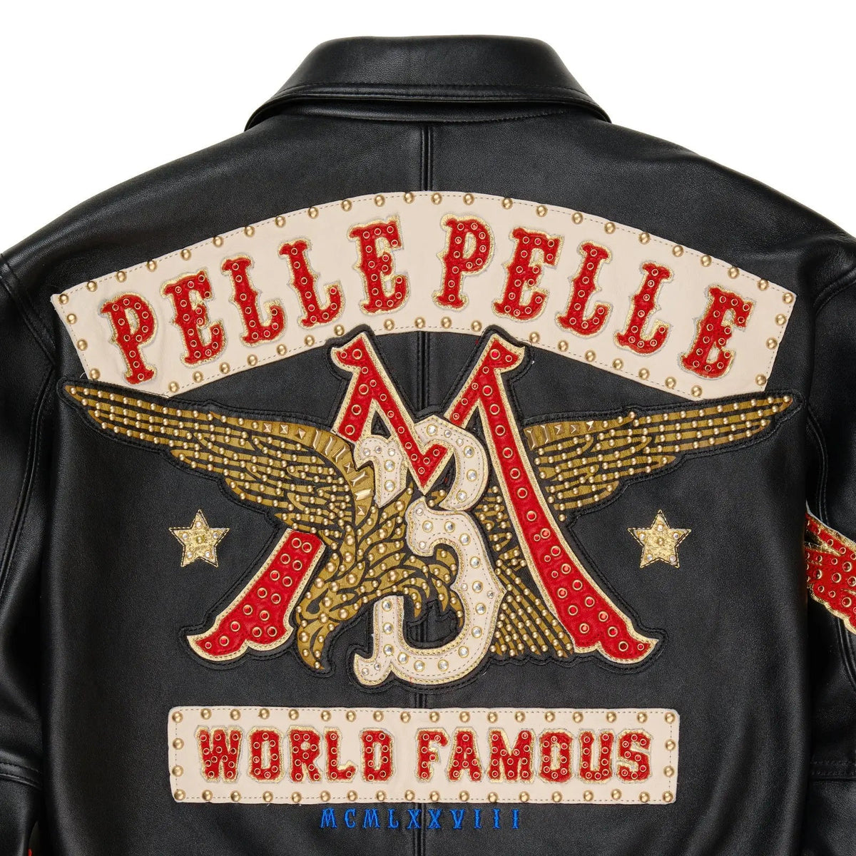 Women’s Black Premium Cowhide Leather Jacket, detail view 3