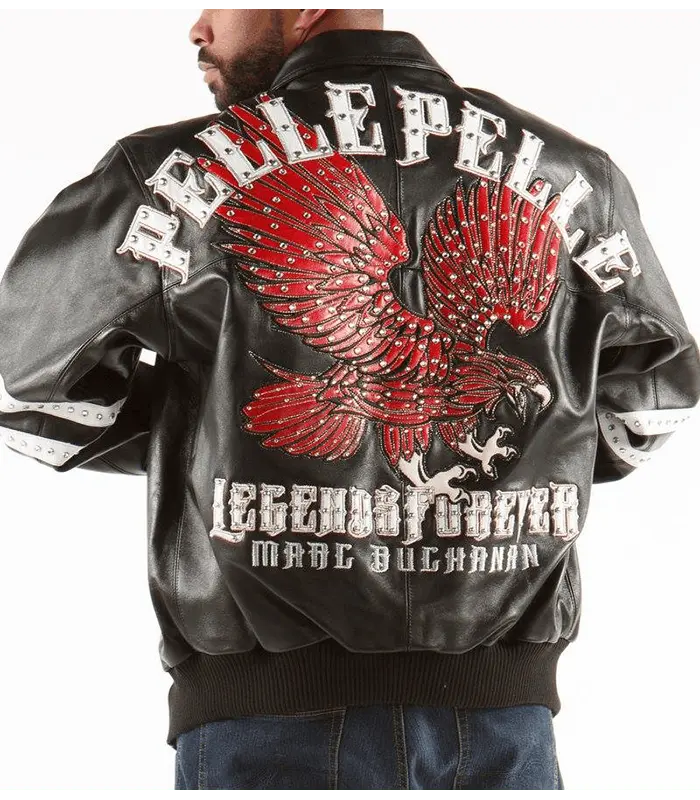 Legends Forever Black Leather Jacket, front view