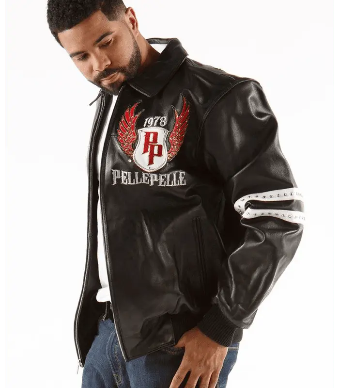 Legends Forever Black Leather Jacket, back view