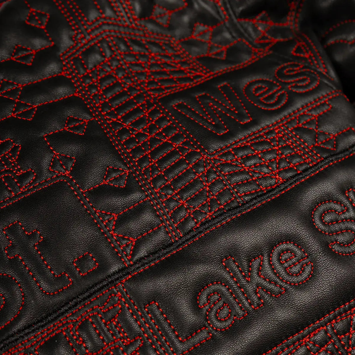 Chicago Quilted Leather Jacket, detail view 5