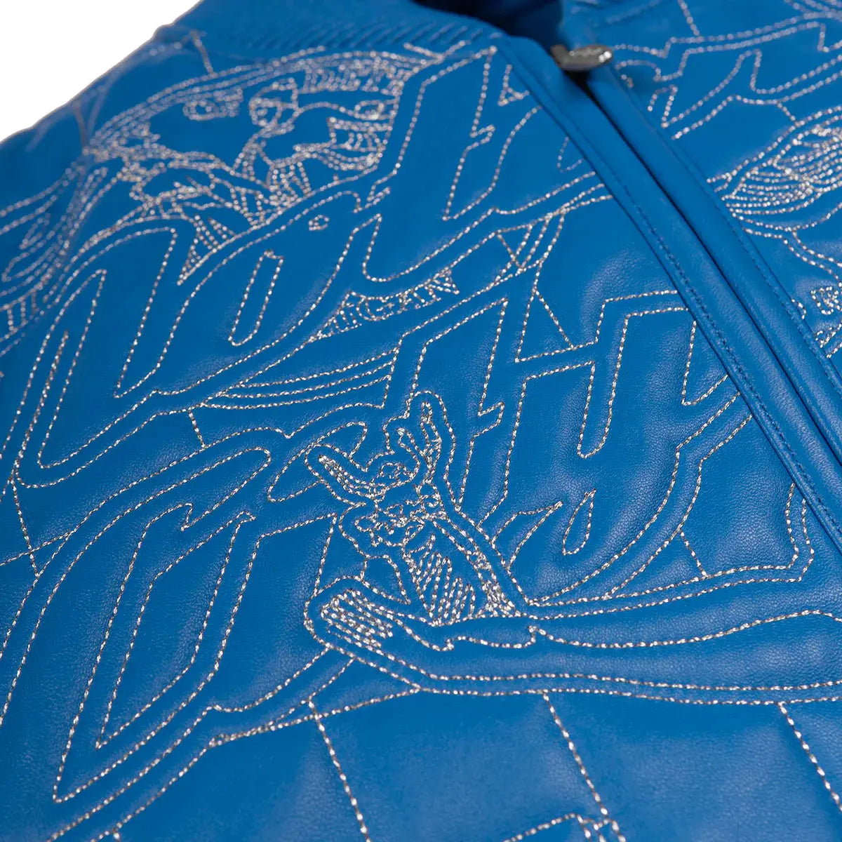 Detroit Quilted Leather Jacket, detail view 5