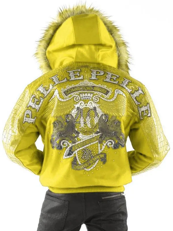 Pelle Pelle Mens 40th Anniversary Olive Jacket