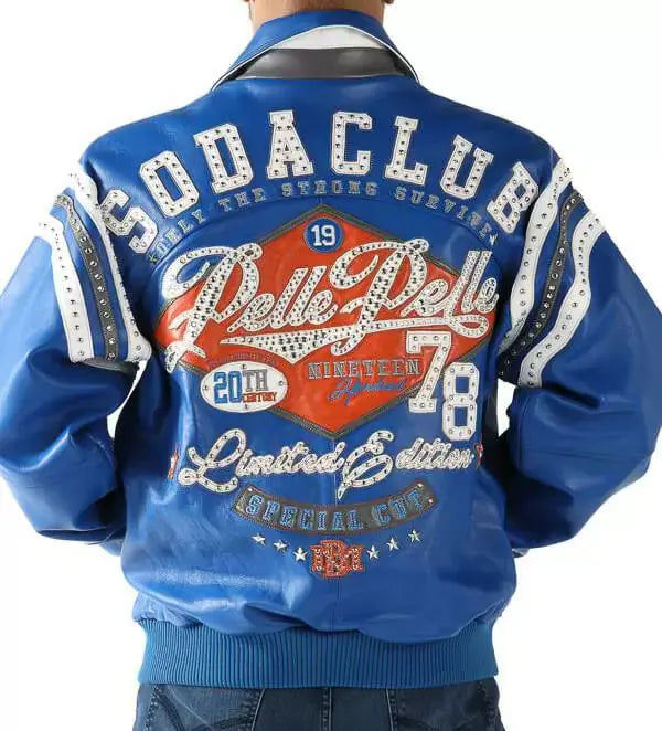 Special Cut Vintage Club Leather Jacket, front view