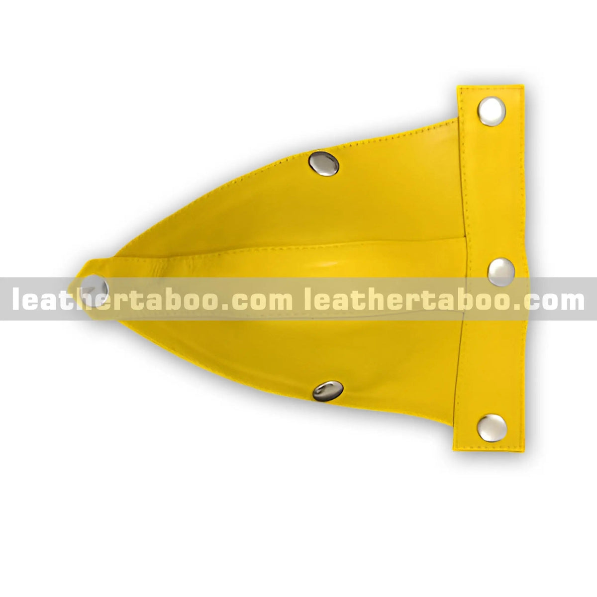 Heavy Duty Yellow Bondage Restraint Suit with Black Leather Straps – Full Body BDSM Gear - Leather taboo