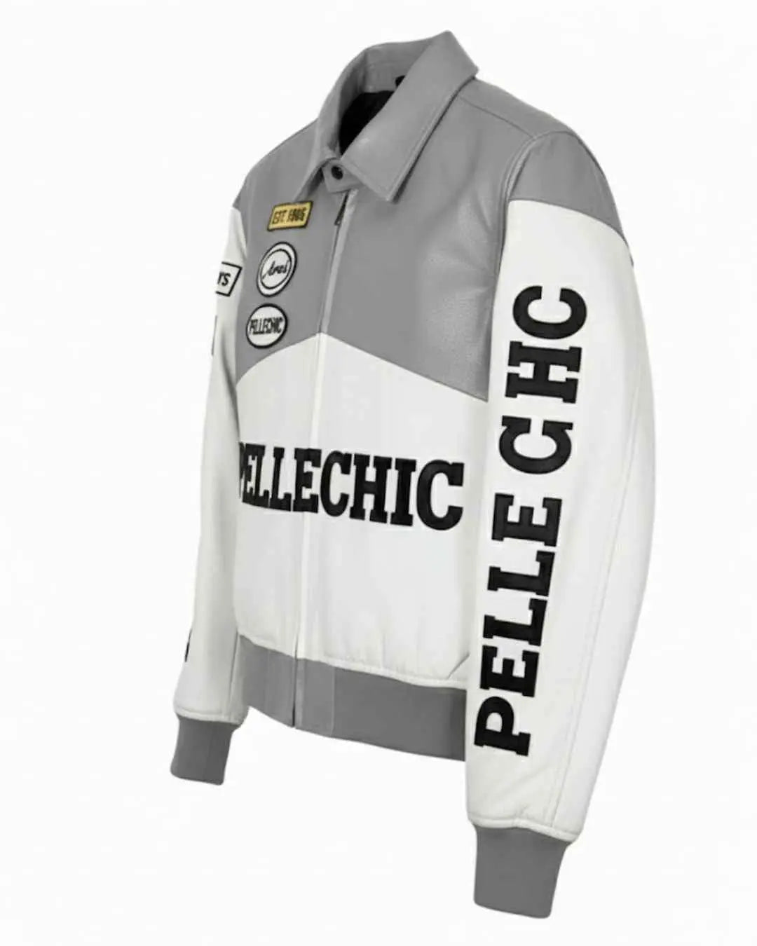 Elite Custom Handcrafted Leather Varsity Jacket, detail view 3