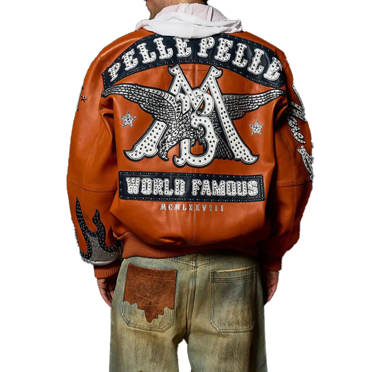 World Famous Genuine Plush Leather Jacket, front view