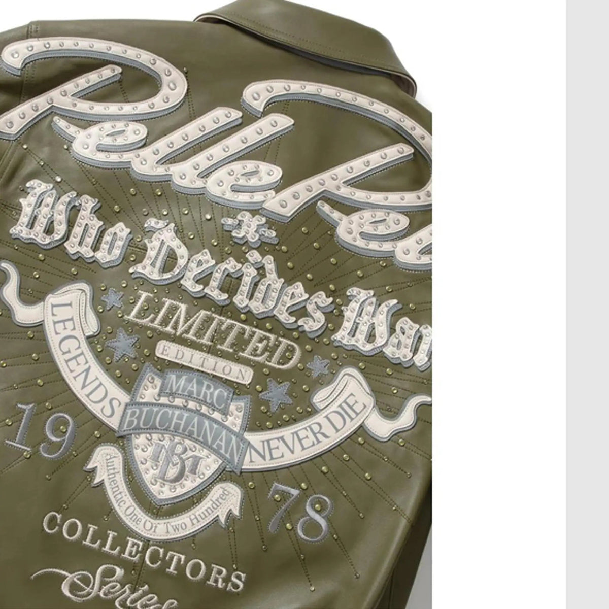 Pelle Pelle Greatest Of All Time Marc Buchanan Olive Jacket (Copy)