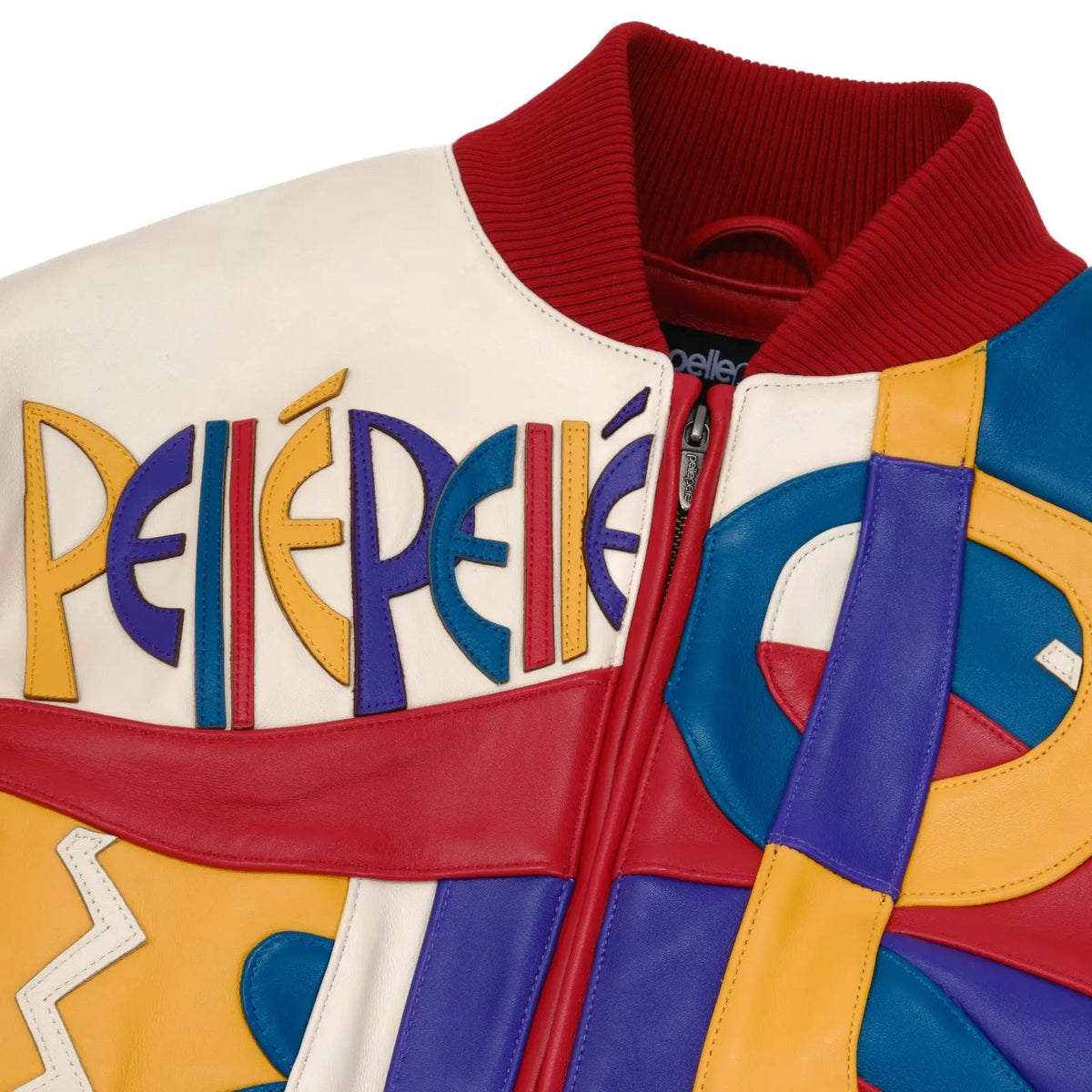 Women’s Multicolor Cowhide Leather Jacket, side view