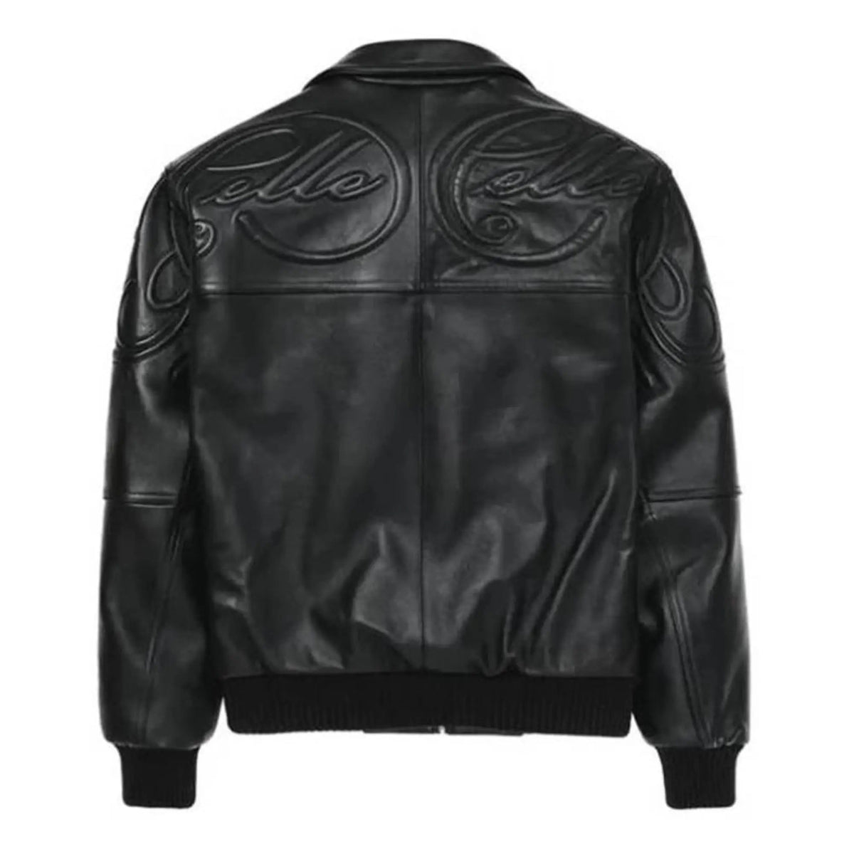Premium Pelle Pelle Black Cowhide Leather Jacket for Men – Classic Bomber Style - Leather taboo
