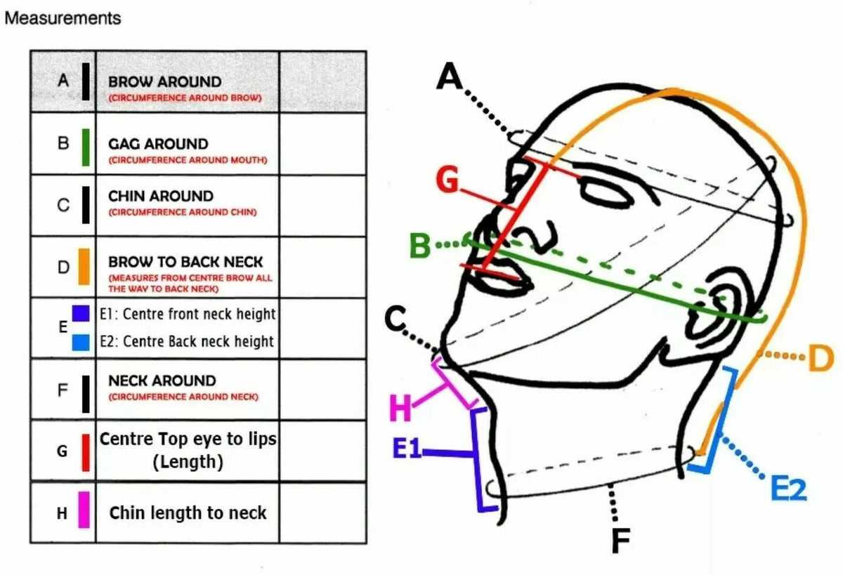 Blindfold Leather Hood Bondage mask BDSM Head Restraint slave harness Face mask