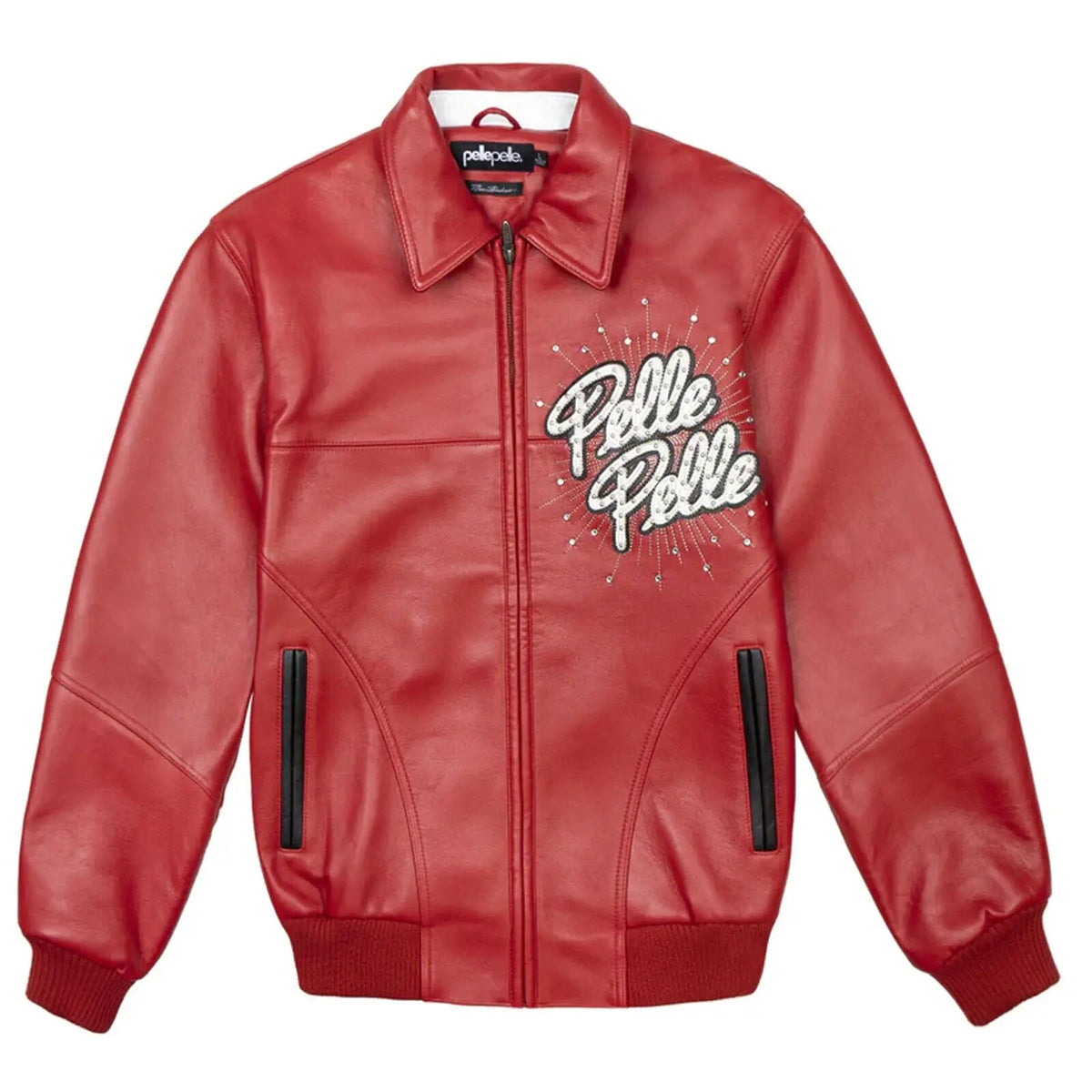 Premium Pelle Pelle Red Leather Jacket