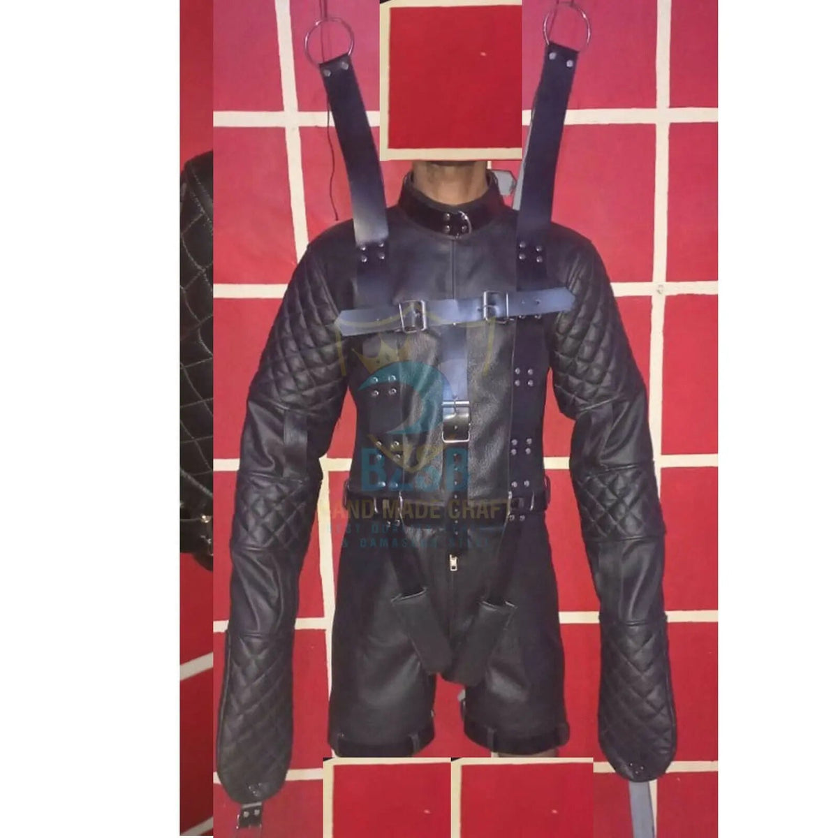 Real Genuine Leather Heavy Duty BDSM  Bondage Suspension Jacket
