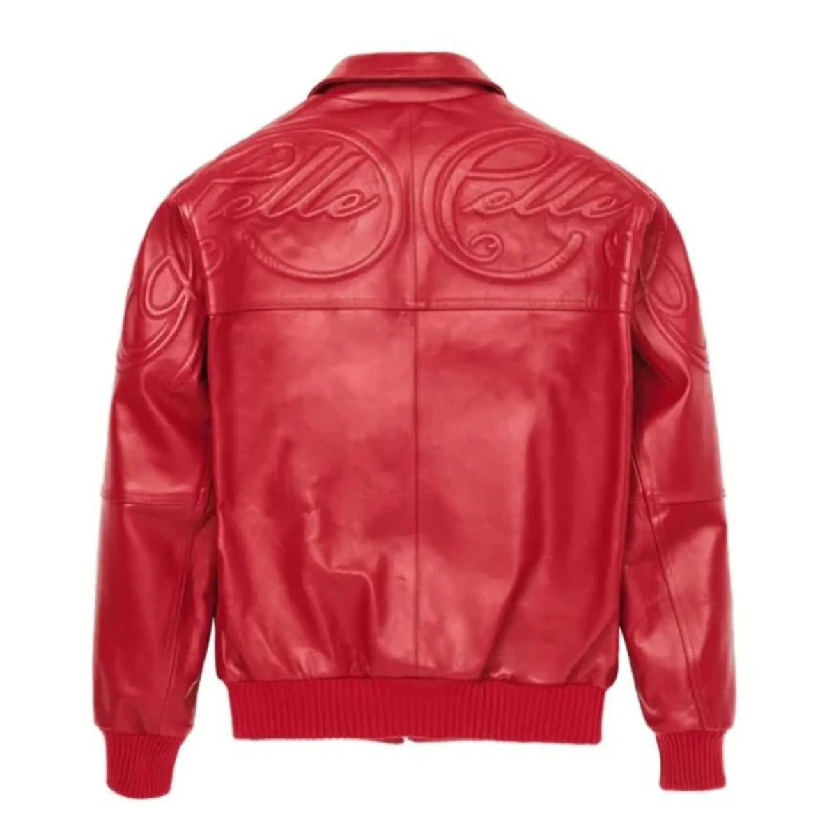 Premium Pelle Pelle Red Cowhide Leather Jacket for Men – Bold Bomber Style - Leather taboo
