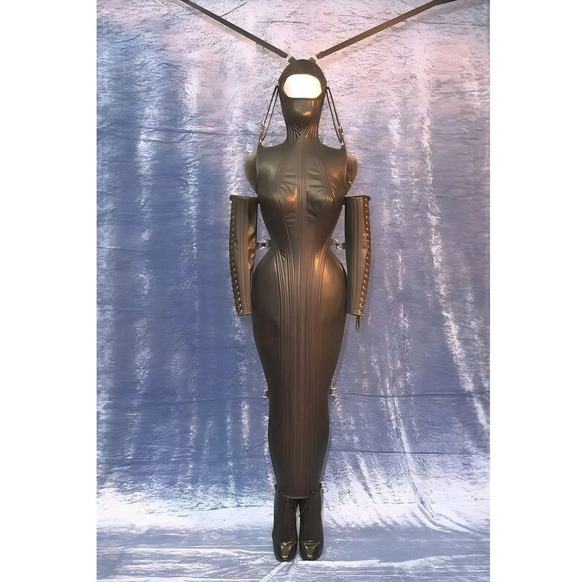 WOMEN'S REAL LEATHER MAGIC DOMINA CORSET DRESS