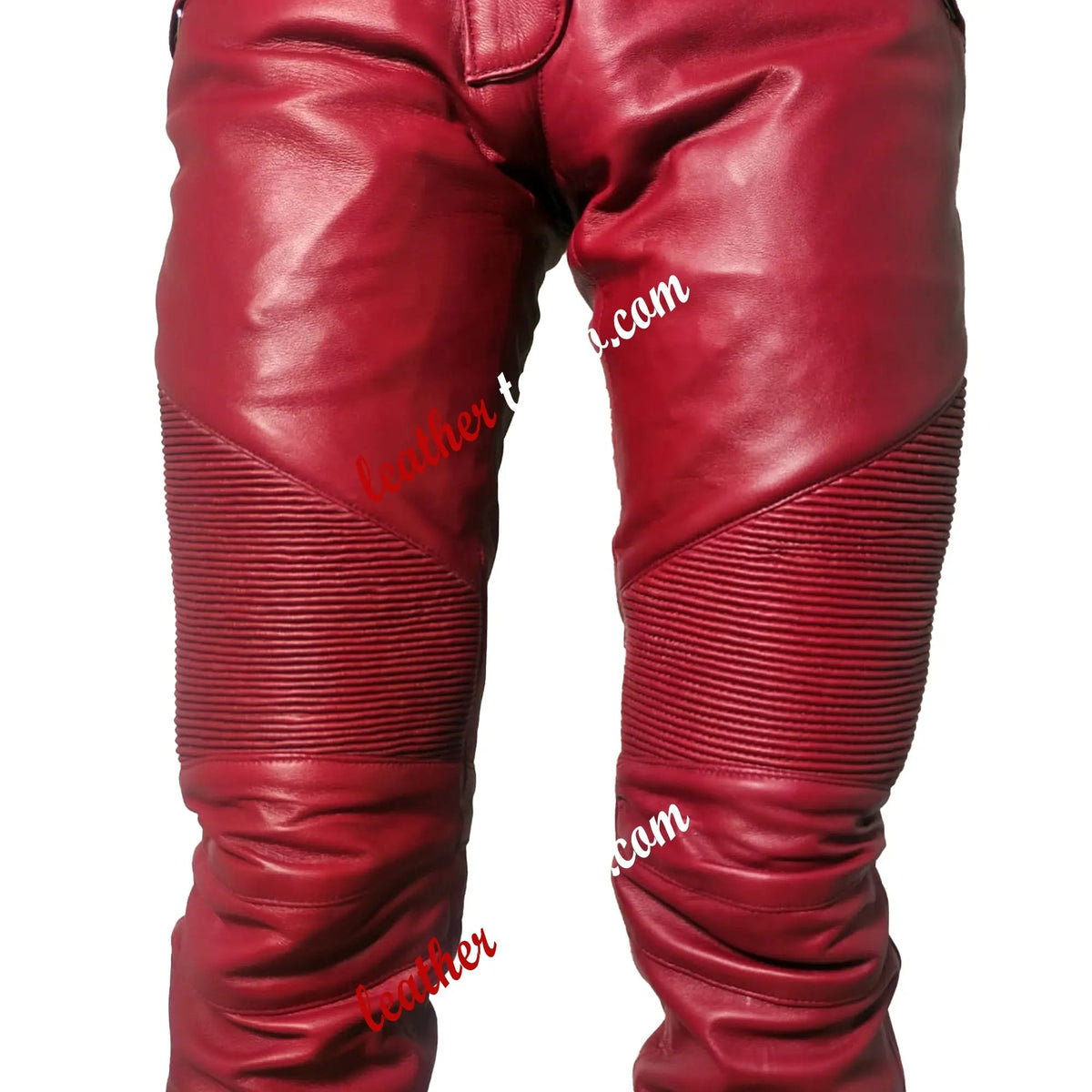 Men’s Genuine Lambskin Hot Style Pants Real Leather Night Club - Leather taboo