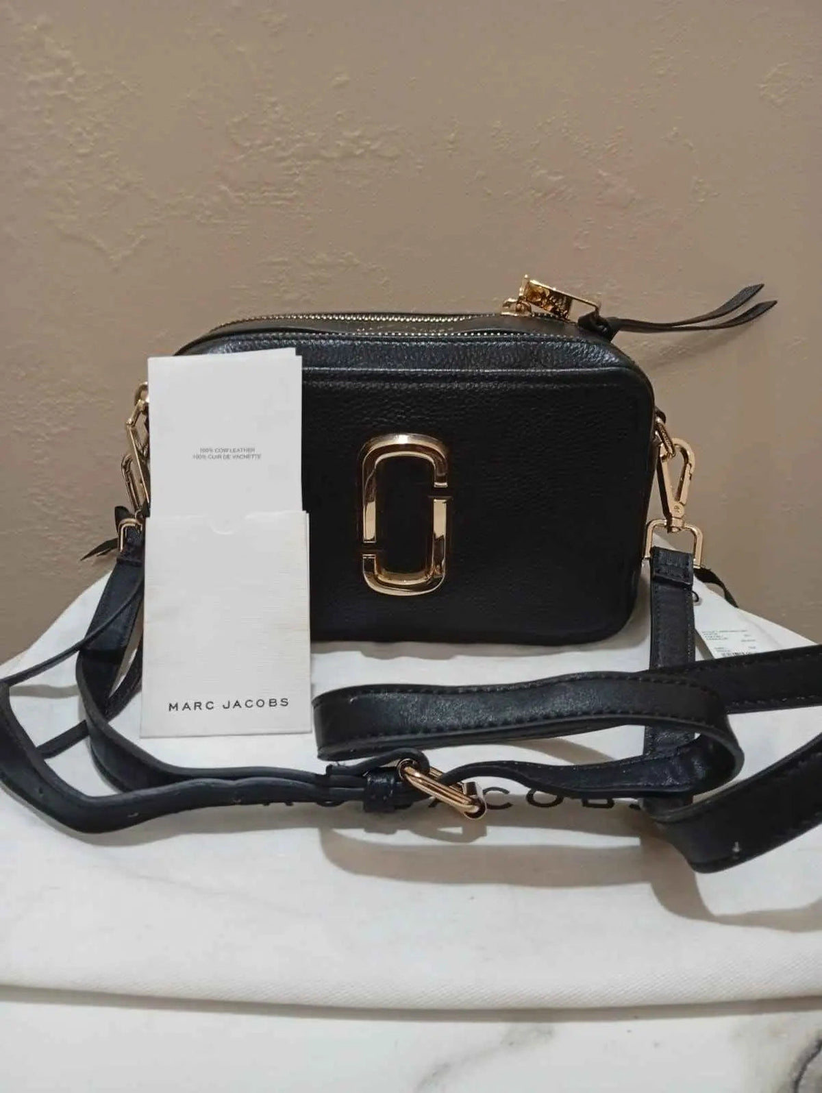 MARC JACOBS Marc Jacobs Snapshot bag in saffiano leather
