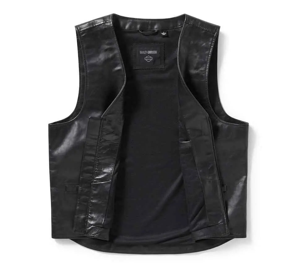 Men's Bar & Shield Leather Vest
