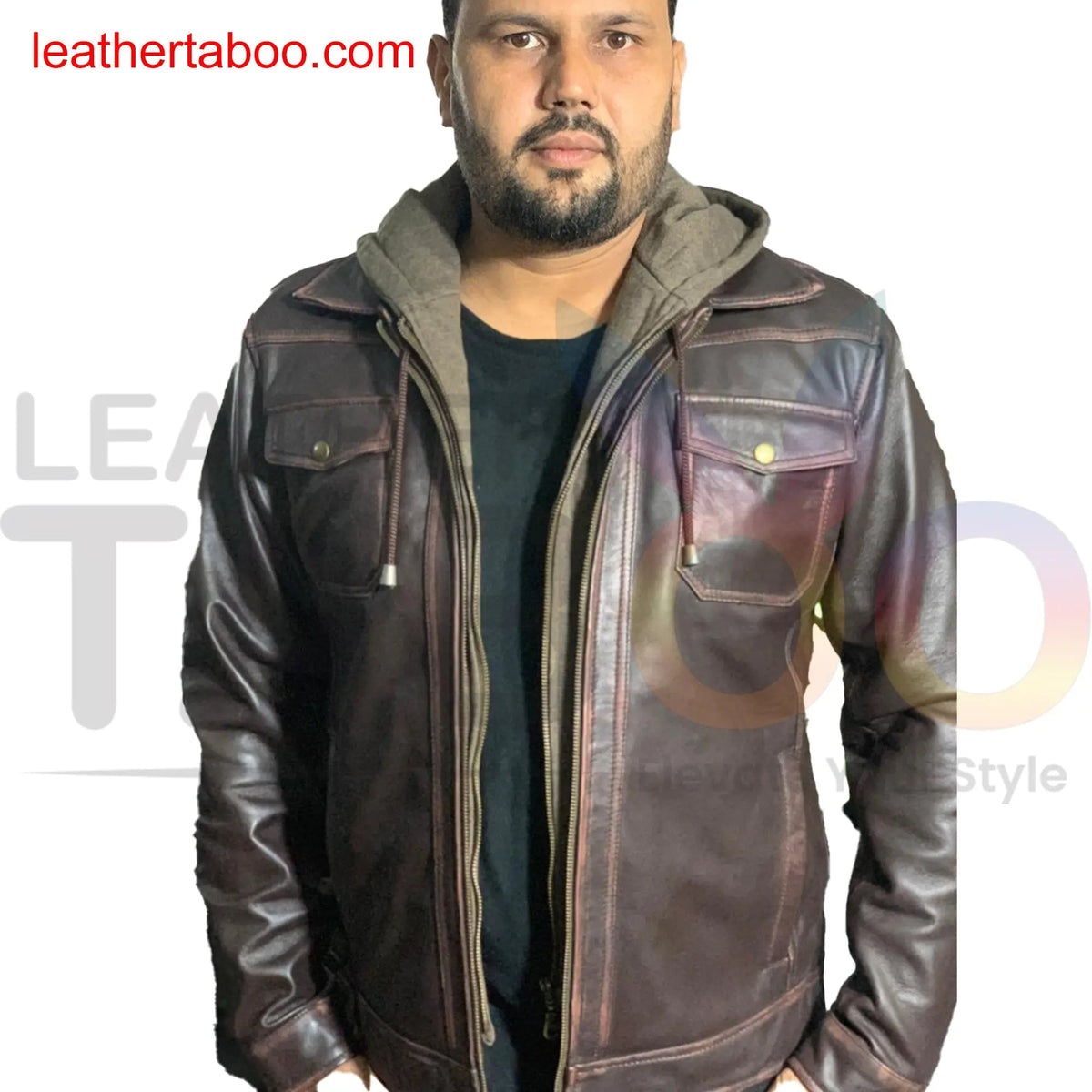 Jackets for Men, Mens Leather Jackets Winter New Casual Motorcycle leather taboo