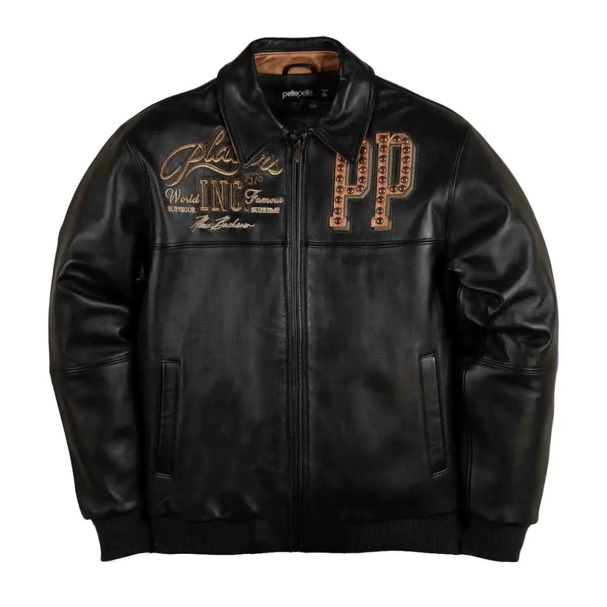 Players Inc Leather Jacket, front view