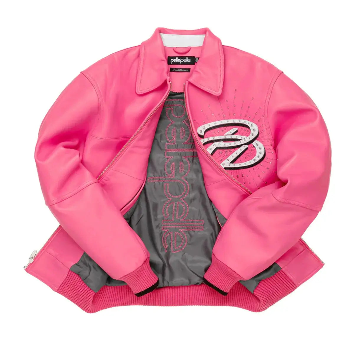 Greatest Of All Time 1978 Pink Leather Jacket, back view