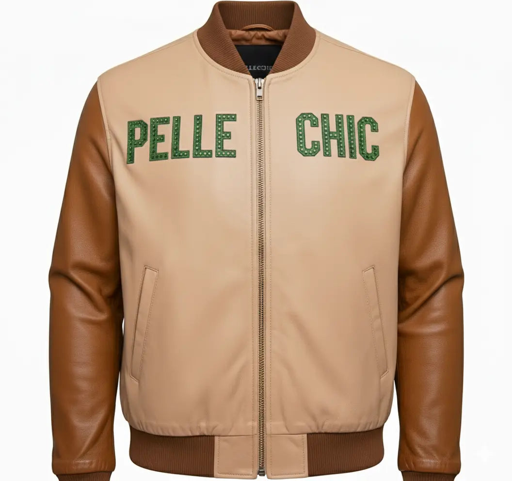 PelleChic Limited Edition Embroidered Leather Jacket – Native Chief Design leathertaboo.com