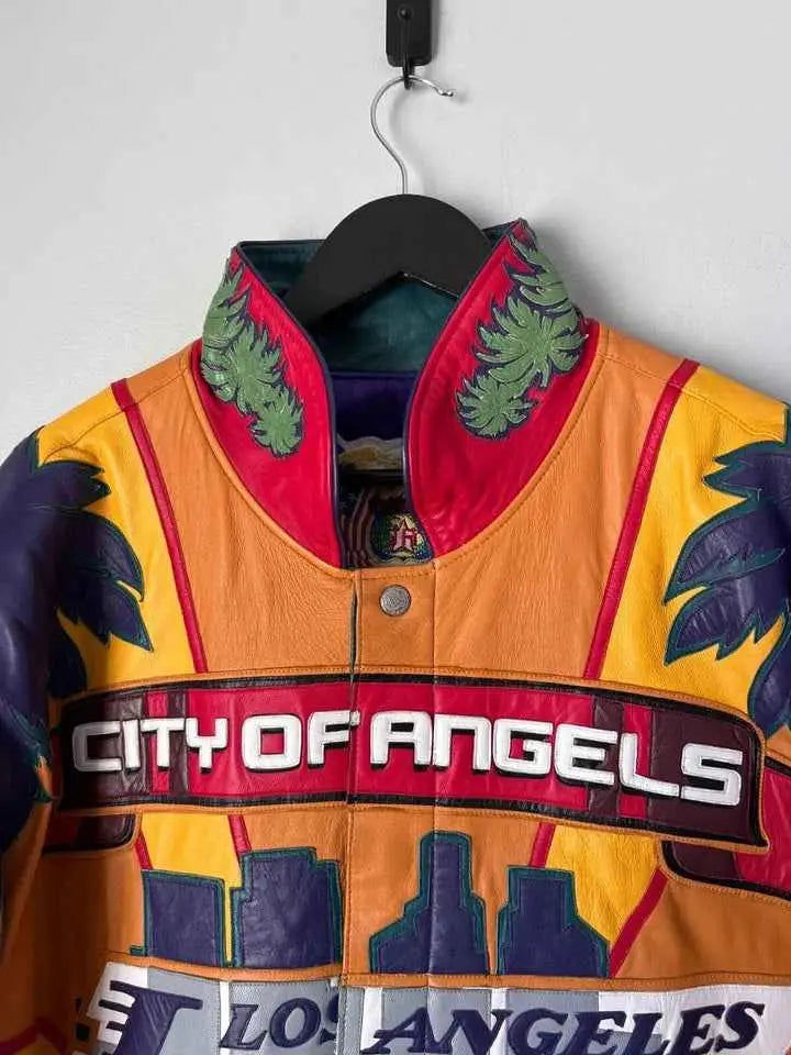 Los Angeles Lakers 2020 Championship Commemorative Leather Jacket, detail view 2