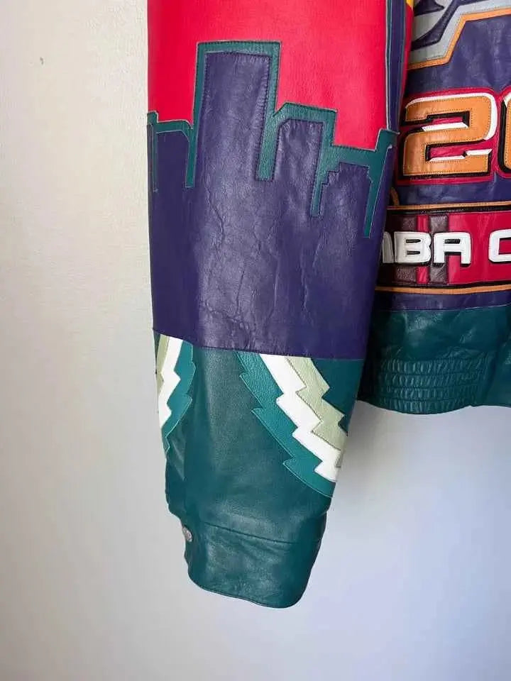 Los Angeles Lakers 2020 Championship Commemorative Leather Jacket, detail view 6