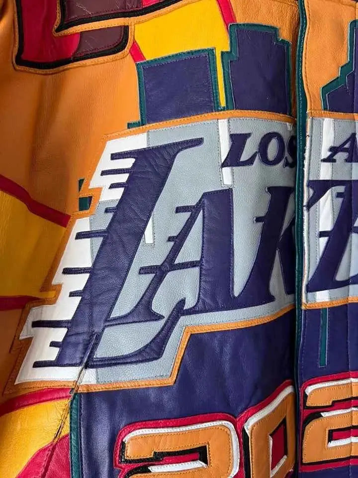 Los Angeles Lakers 2020 Championship Commemorative Leather Jacket, detail view 9