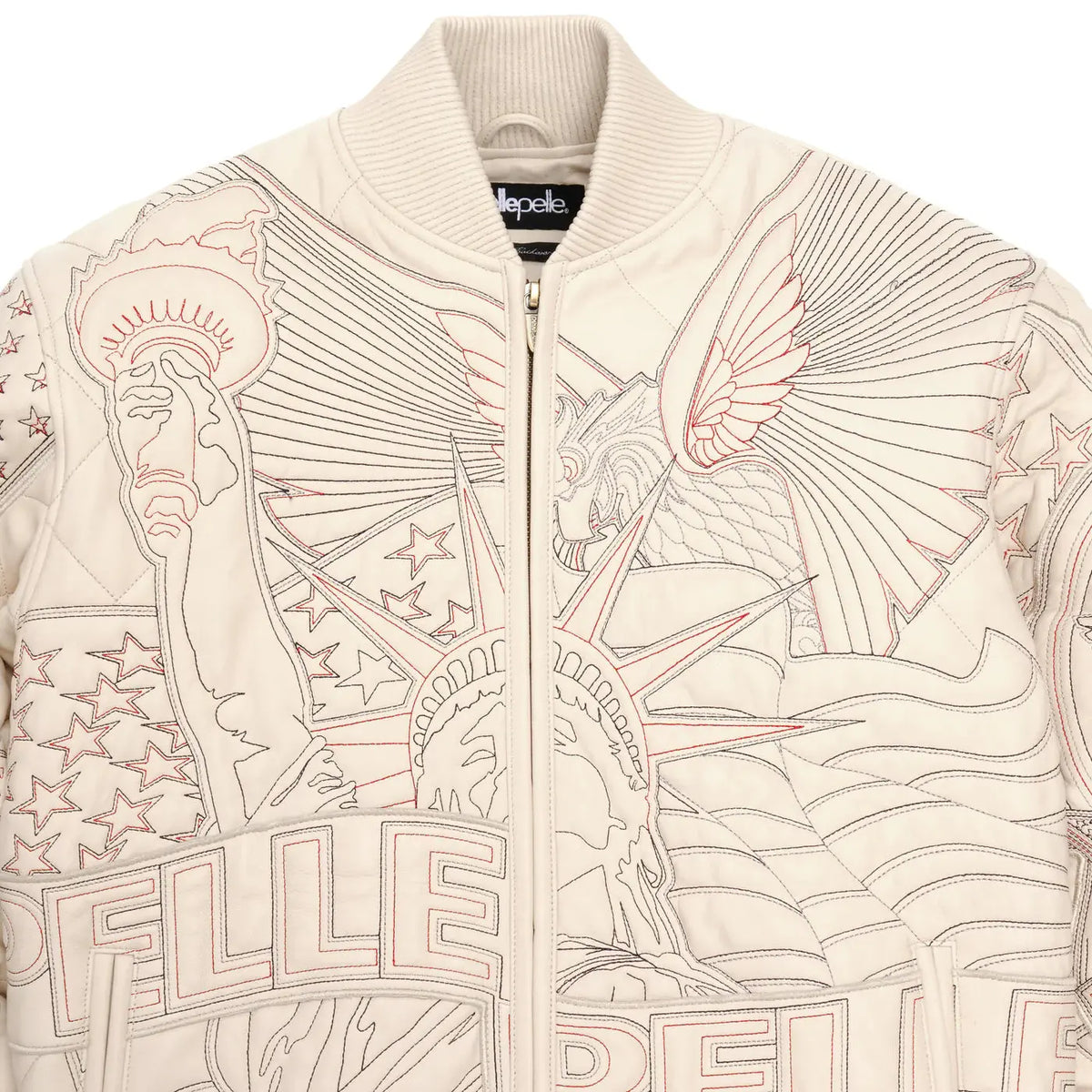 Premium America Quilted Leather Jacket, side view