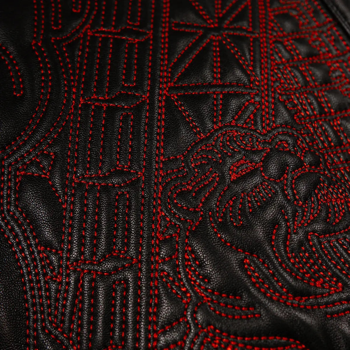 Chicago Quilted Leather Jacket, detail view 6
