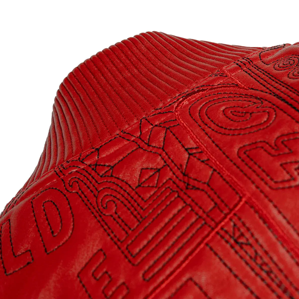 Chicago Quilted Leather Jacket, back view