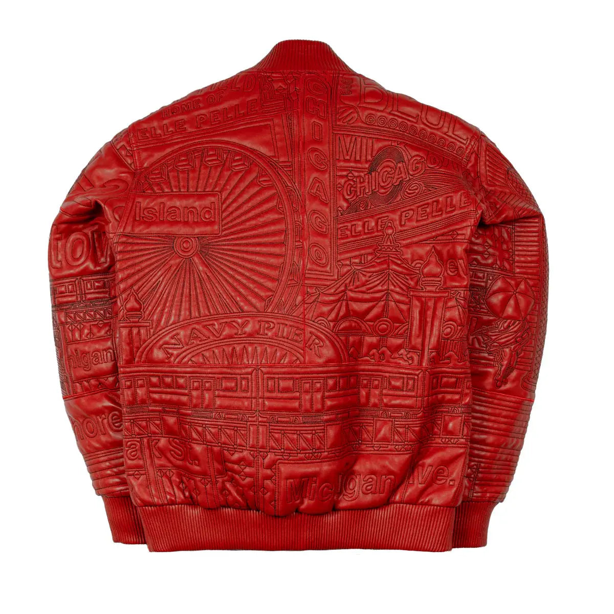 Chicago Quilted Leather Jacket, side view