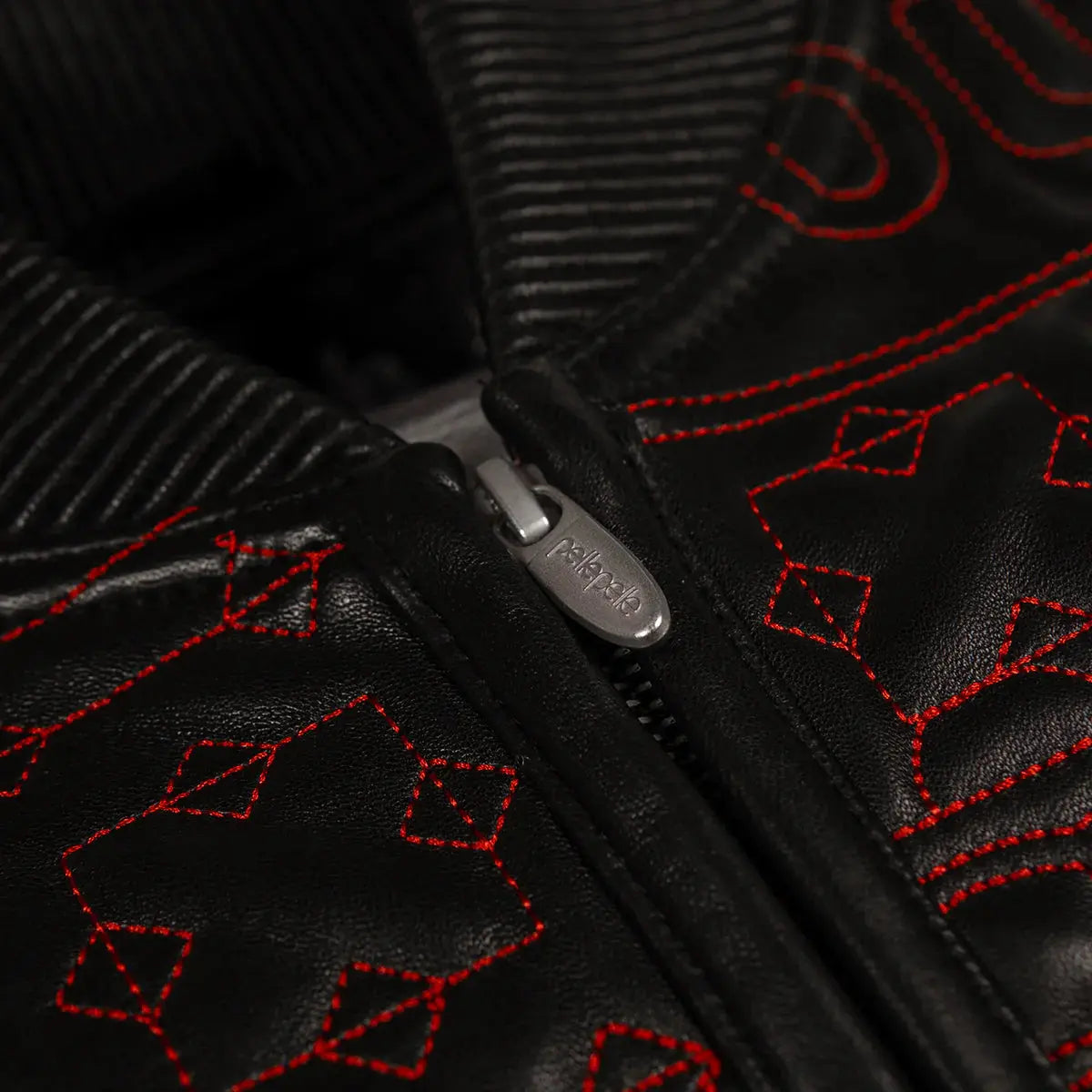 Chicago Quilted Leather Jacket, back view
