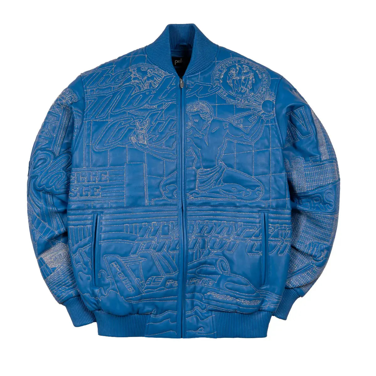 Detroit Quilted Leather Jacket, detail view 3