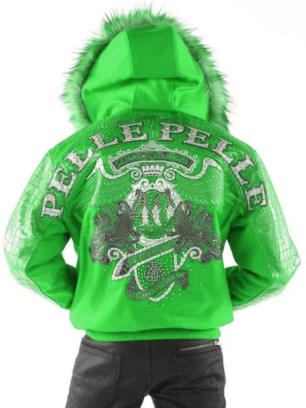 Pelle Pelle Mens 40th Anniversary Green Jacket