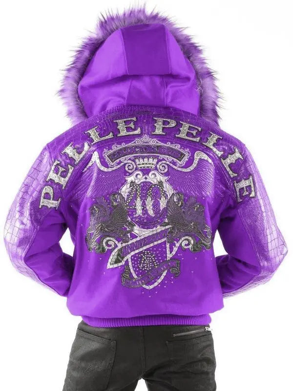Pelle Pelle Mens 40th Anniversary Purple Jacket