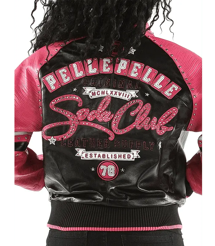 Vintage Club Black Leather Jacket, detail view 4