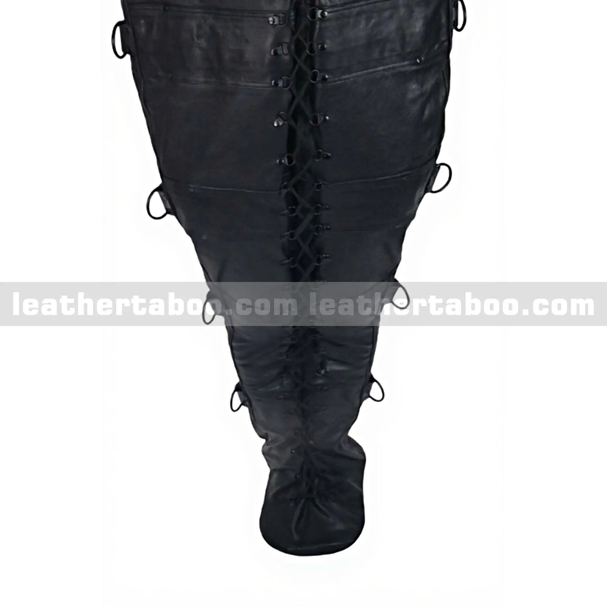 Handmade Leather Sleepsack Bondage with Laces - Leather taboo