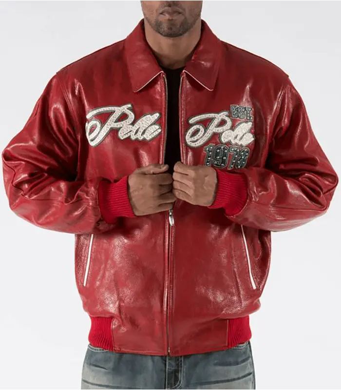 World Tour Est 1978 Pelle Pelle International Red Jacket