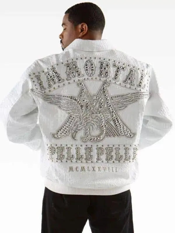 Pelle Pelle Calf Leather White Leather Jacket - Leather taboo