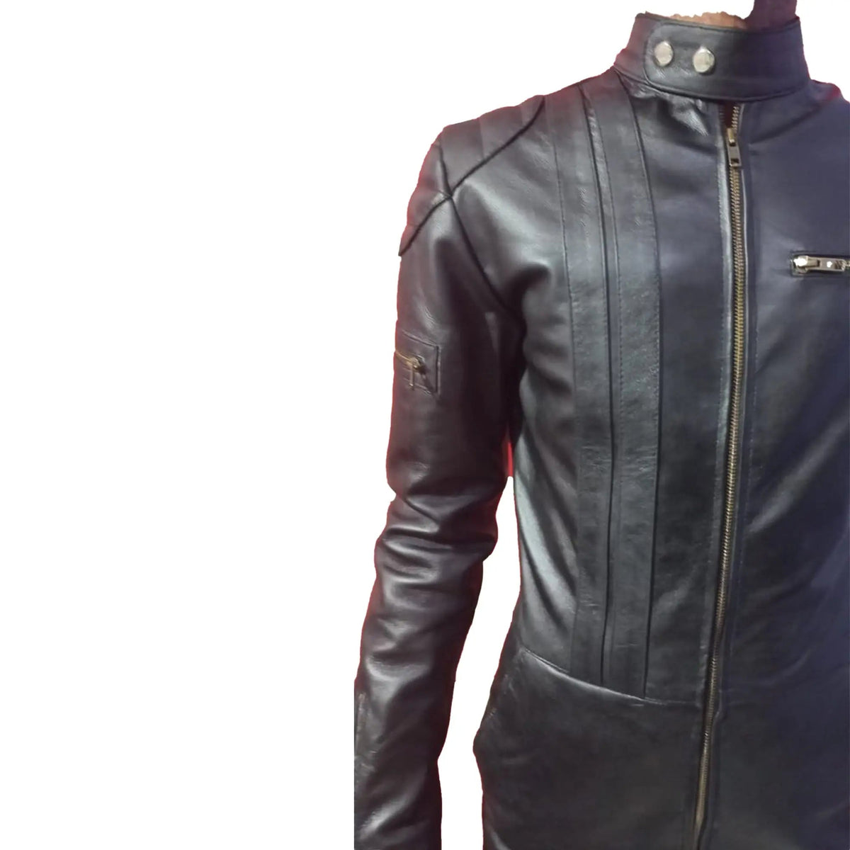 Mens real leather jumpsuit Black catsuit Casual leather bodysuit body fit dress Gift For Him leather man full body dress - Leather taboo