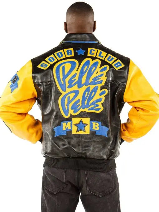 Classic Vintage Club Leather Jacket, front view